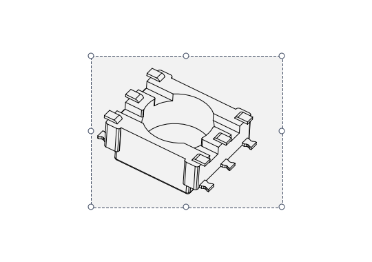 FX-CASE007A/BASE 3+3PIN