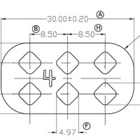 BASE-0163-4/OBC气隙片(30*16*0.58)