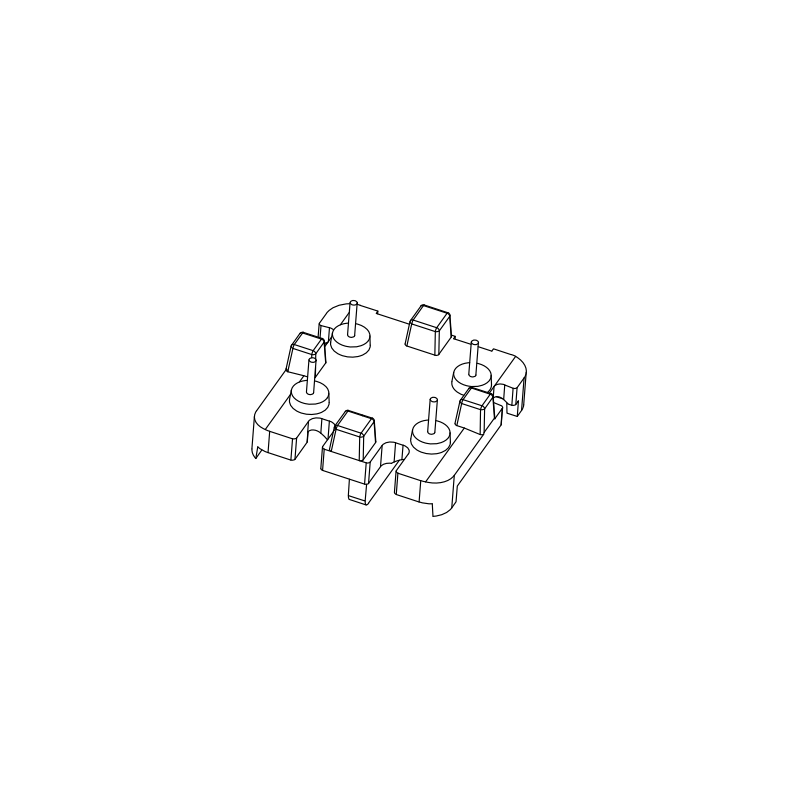 SQ-1918(2+2P)不带点，脚距：13.0*10.0